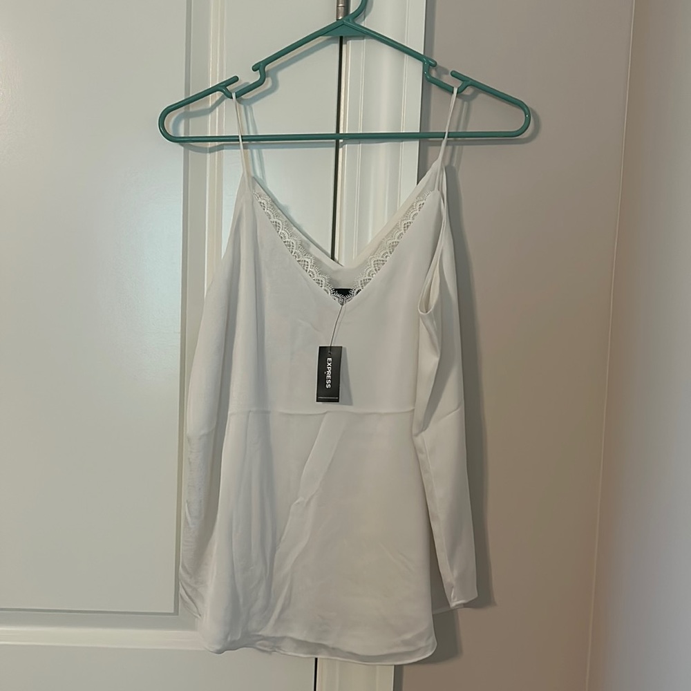 NWT Express light cream colored dress top